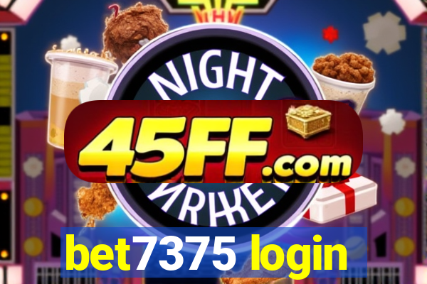bet7375 login